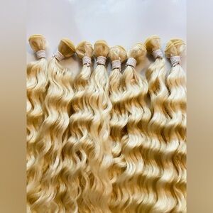 8pcs 613 synthetic water wave bundle extension hair Woman